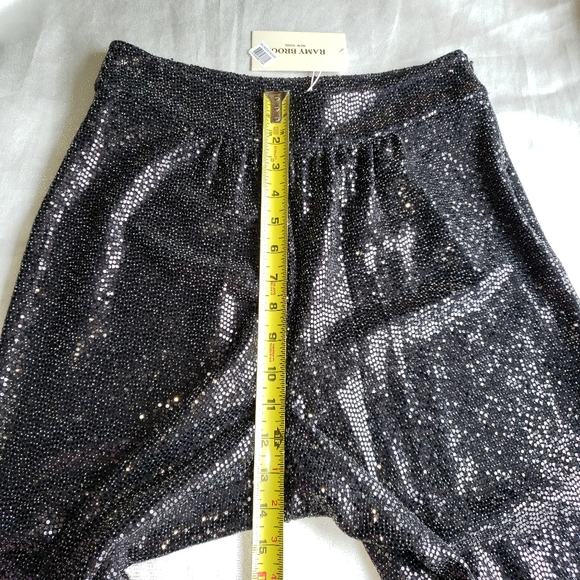 RAMY BROOK Gavin Metallic Sequin Wide-Leg Pants Sz 4 - Picture 10 of 13